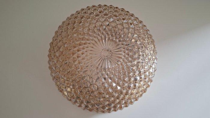 Lamp - Glas, Messing - Geometrische vormgeving, Antiek en Kunst, Curiosa en Brocante