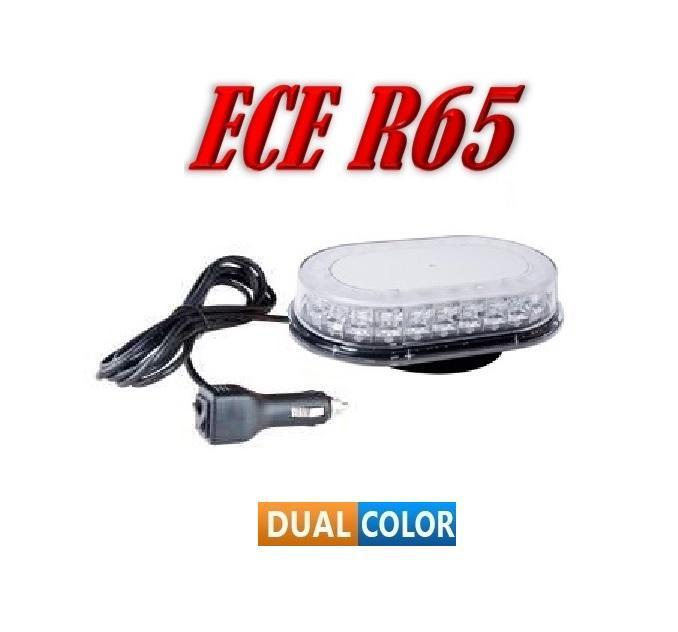 EXTREEM DUAL COLOR AMBER-BLAUW ECER65 LED MICRO BAR 12-24V, Auto-onderdelen, Verlichting, Nieuw, Ophalen of Verzenden