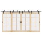 vidaXL Doos met onderdelen voor schuifdeur 427 cm staal, Doe-het-zelf en Bouw, Hang- en Sluitwerk, Verzenden, Nieuw