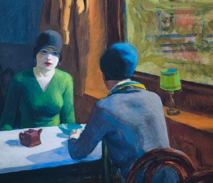 Edward Hopper (1882-1967) (after) - Chop Suey, 1929, Antiek en Kunst, Kunst | Tekeningen en Fotografie