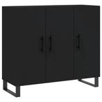 Dressoir 90cm Zwart Hout | Tweede Kansje! | Orde en Stijl, Verzenden, Nieuw, 50 tot 100 cm, 25 tot 50 cm