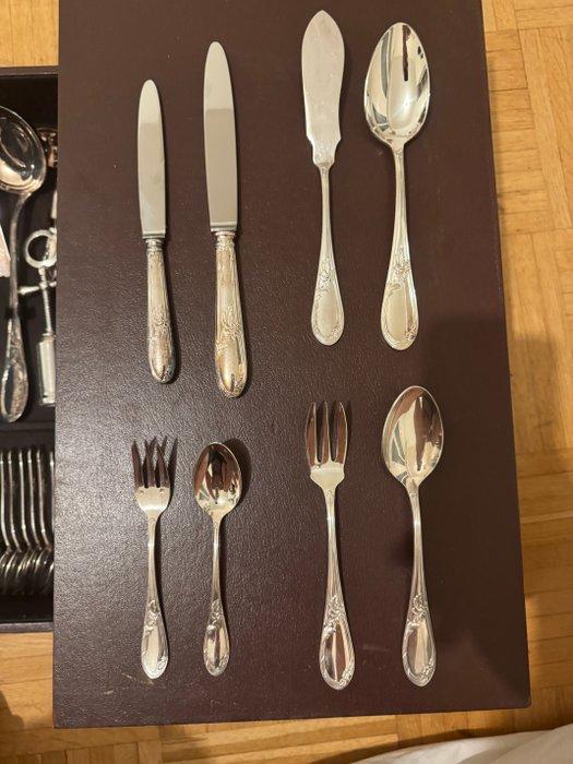 Noel Collet - Tafelservies voor 12 (125) - Verzilverd, Antiek en Kunst, Antiek | Meubels | Tafels