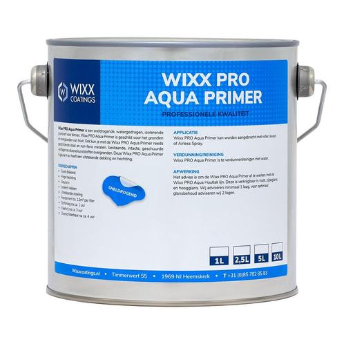 Wixx PRO Aqua primer RAL 9010 | Zuiver Wit 20L, Doe-het-zelf en Bouw, Verf, Beits en Lak, Nieuw, Verzenden