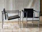 Cassina - Le Corbusier - Fauteuil (2) - LC1 - Staal, leer