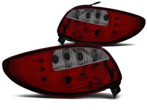 Achterlichten | Peugeot 206 1998- 3d 5d | rood smoke, Auto-onderdelen, Verlichting, Nieuw, Peugeot, Verzenden