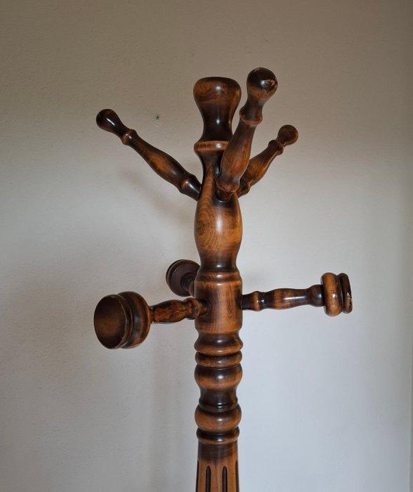 Kapstok - Hout Mahonie - Roterende kop, Antiek en Kunst, Curiosa en Brocante