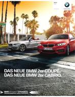 2014 BMW 2 SERIE BROCHURE DUITS, Ophalen of Verzenden