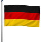 Aluminium vlaggenmast in hoogte verstelbaar met vlag - Duits, Diversen, Nieuw, Verzenden