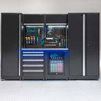 Datona Werkplaatsinrichting PREMIUM RVS werkblad met, Doe-het-zelf en Bouw, Ophalen of Verzenden, Nieuw