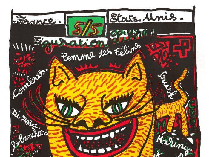 Robert Combas (1957) - 5/5 Figuration Libre, France / USA-, Antiek en Kunst, Antiek | Overige Antiek