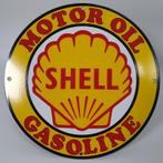 Shell vlak emaille bord, Collections, Marques & Objets publicitaires, Verzenden
