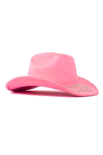 Cowboyhoed Roze Strass Steentjes Ketting Cowgirl Western Hoe, Kleding | Dames, Ophalen of Verzenden, Nieuw