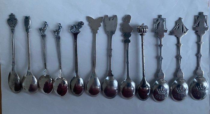 Theelepel (11) - Verzilverd, Antiek en Kunst, Antiek | Zilver en Goud