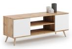 TV-meubel Hout/Wit | Retour Deal | 46% Korting (tv meubel), Verzenden, Nieuw, Overige materialen