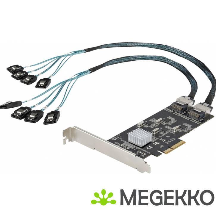 StarTech.com 8 Port SATA PCIe Kaart, PCI Express 6Gbps SATA, Computers en Software, Netwerkkaarten, Nieuw, Verzenden