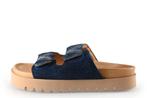 VIA VAI Slippers in maat 37 Blauw, Kleding | Dames, Schoenen, Slippers, Zo goed als nieuw, VIA VAI, Verzenden