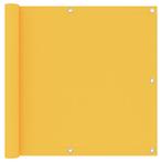 vidaXL Balkonscherm 90x600 cm oxford stof geel, Tuin en Terras, Verzenden, Nieuw