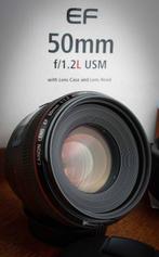 Canon EF 50 mm f/1.2L USM  complet Neuf, Nieuw