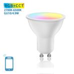 Slimme LED Spot - GU10 - Dimbaar - RGB + CCT - 4.9W - Smart, Huis en Inrichting, Lampen | Overige, Nieuw, Verzenden
