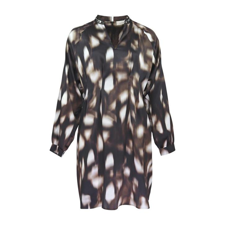 Max Volmáry • bruine zijden jurk • 38, Kleding | Dames, Truien en Vesten, Verzenden