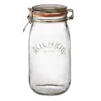 Weckpot glas met beugelsluiting 1,5L | 13,7x11,3x23(h)cm, Verzenden, Nieuw in verpakking