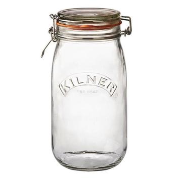 Weckpot glas met beugelsluiting 1,5L | 13,7x11,3x23(h)cm, Verzenden