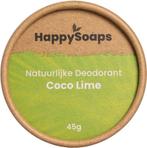HappySoaps Natuurlijke Deodorant - Kokos & Limoen - Energ..., Bijoux, Sacs & Beauté, Verzenden