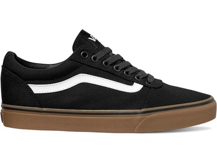 Vans Ward Canvas - Heren Sneakers - Maat 42.5 - Black/Gum, Kleding | Heren, Overige Herenkleding, Nieuw, Verzenden