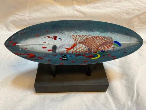 Kosta Boda - Bertil Vallien - sculptuur, Boot - Atelierstuk, Antiek en Kunst, Antiek | Glaswerk en Kristal