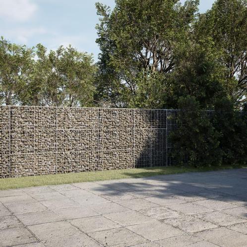 vidaXL Schanskorf 400x100x150 cm gegalvaniseerd ijzer, Tuin en Terras, Bloempotten, Nieuw, Verzenden