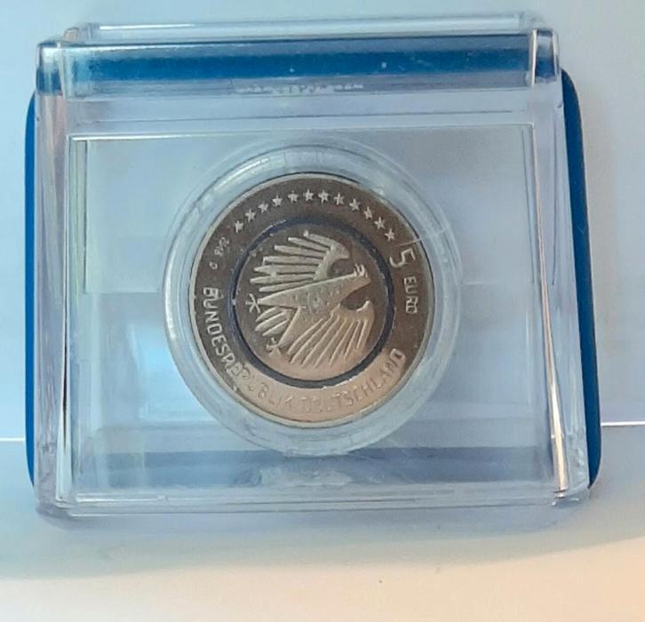 Duitsland 5 Euro Polierte Platte 2016 D J 607 Polymerring..., Timbres & Monnaies, Monnaies | Europe | Monnaies euro, Envoi