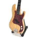 Miniatuur Fender Precision basgitaar met gratis standaard, Verzenden, Nieuw, Beeldje, Replica of Model