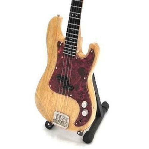 Miniatuur Fender Precision basgitaar met gratis standaard, Verzamelen, Film en Tv, Beeldje, Replica of Model, Nieuw, Verzenden