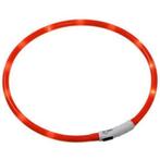 LED EASYDOG halsband - oranje - inkortbaar 20 tot 70 CM, Verzenden