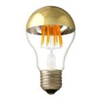 LED kopspiegel Filament lamp 4W A60 Goud Warm wit Netstroom