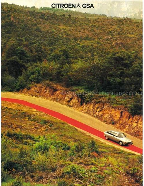 1979 CITROËN GSA BROCHURE NEDERLANDS, Boeken, Auto's | Folders en Tijdschriften, Ophalen of Verzenden