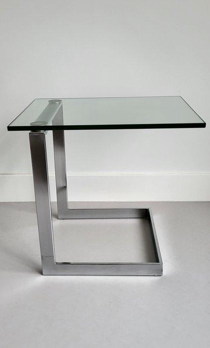 Gebra - Bijzettafel - Gehard glas/veiligheidsglas, Antiquités & Art, Antiquités | Meubles | Chaises & Canapés