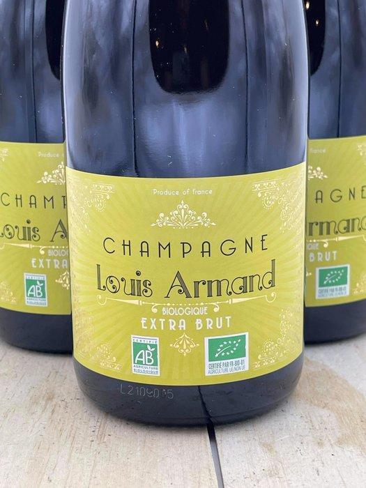 Louis Armand, Biologique - Champagne Extra Brut - 6 Flessen, Verzamelen, Wijnen