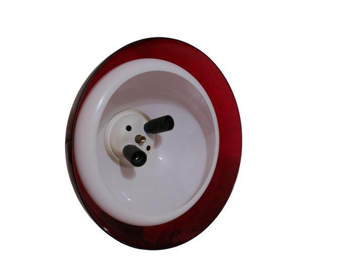 Plafondlamp - Hanglamp Saliscendi - Messing, Plastic - Wit, Antiek en Kunst, Curiosa en Brocante