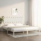 vidaXL Bedframe massief hout wit 180x200 cm, Huis en Inrichting, Slaapkamer | Bedden, Verzenden, Nieuw