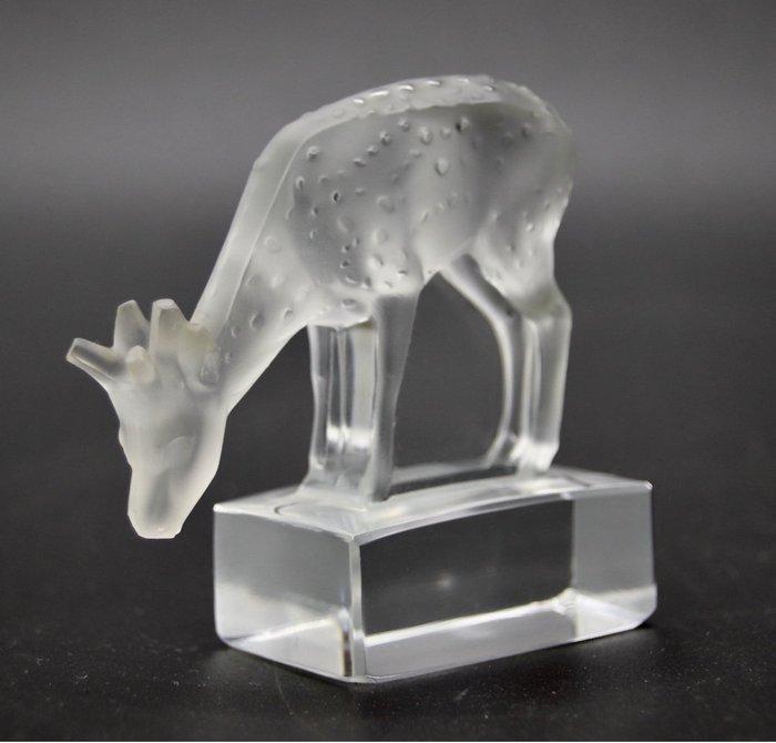 Lalique - Presse-papiers - Daim - Cristal, Antiek en Kunst, Antiek | Glaswerk en Kristal