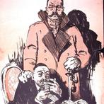 Spotprent over Duitse politiek tijdens Eerste Wereldoorlog, Boeken, Tijdschriften en Kranten, Verzenden, Nieuw