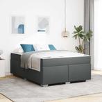 vidaXL Bedframe Anders Donkergrijs 160 x 200 cm Stof, Huis en Inrichting, Slaapkamer | Bedden, Verzenden, Nieuw