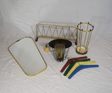 Porte-manteau - Aluminium - Miroir à épée, tablette de