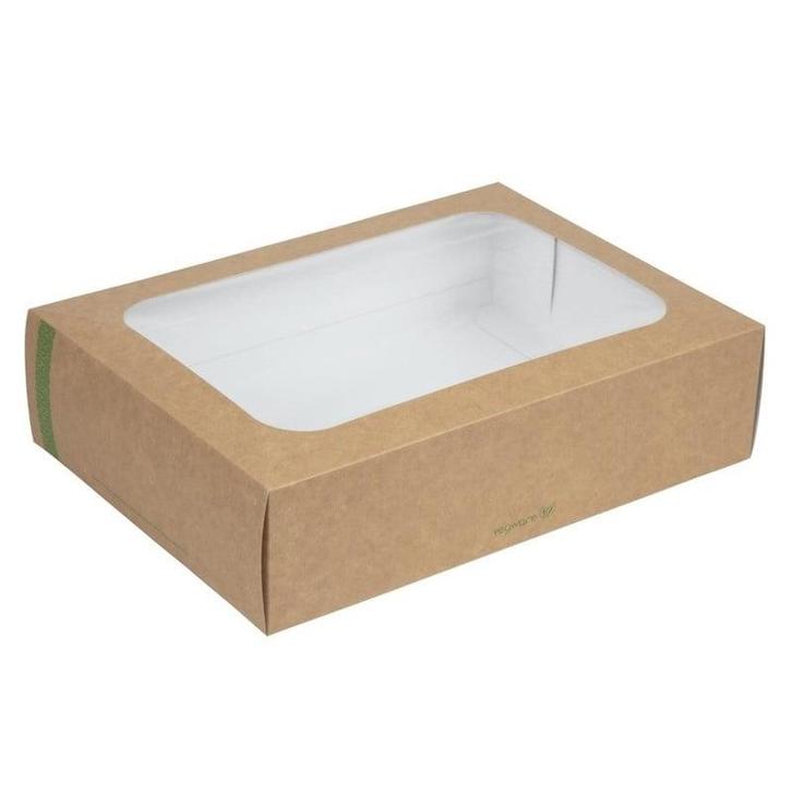 Voedseldozen | Incl. Deksel | Composteerbaar Papier/PLA |, Zakelijke goederen, Horeca | Keukenapparatuur, Nieuw in verpakking
