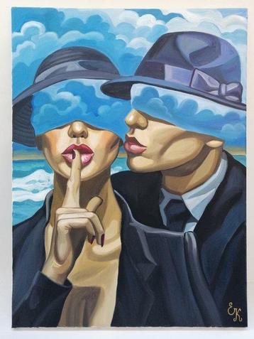 Elena Khmeleva (1966) - Les Amants. Hommage à Magritte.