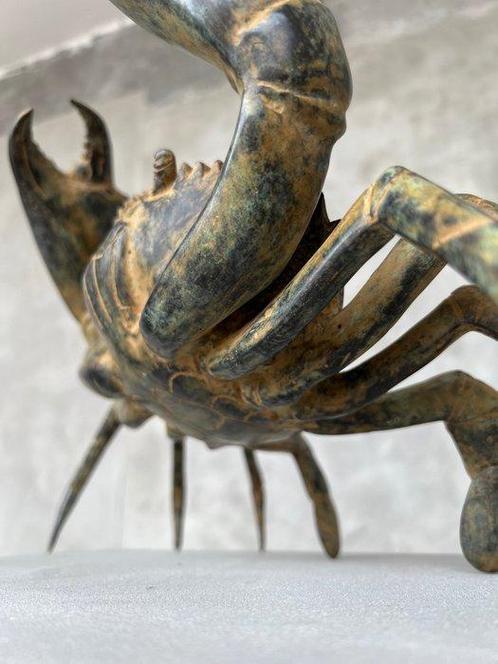 sculptuur, NO RESERVE PRICE - Crab Sculpture - 24 cm - Brons, Antiek en Kunst, Kunst | Designobjecten