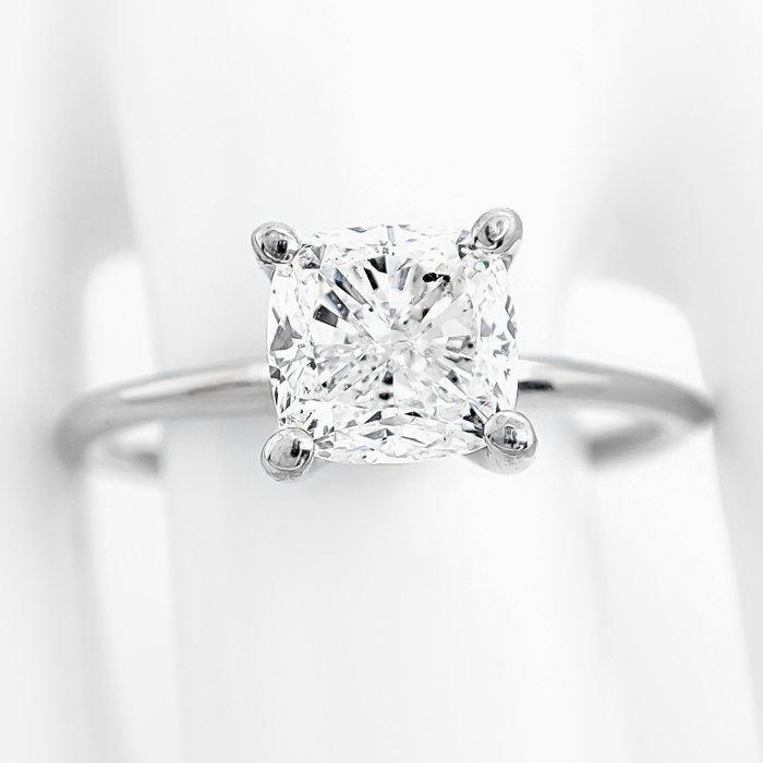 Ring - 14 karaat Witgoud, E/SI2 - 1.52ct. tw. Diamant, Bijoux, Sacs & Beauté, Bagues