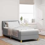 vidaXL Boxspringbed met Matras Crème 90x200 cm Stof, Verzenden, Nieuw