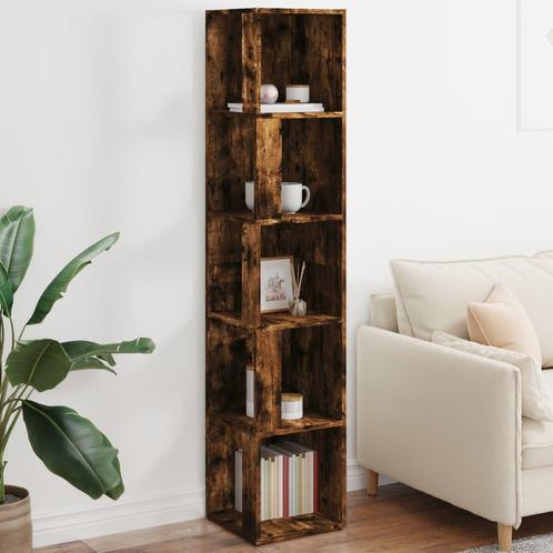 vidaXL Hoekkast 33x33x164,5 cm bewerkt hout gerookt, Huis en Inrichting, Kasten | Overige, Nieuw, Verzenden